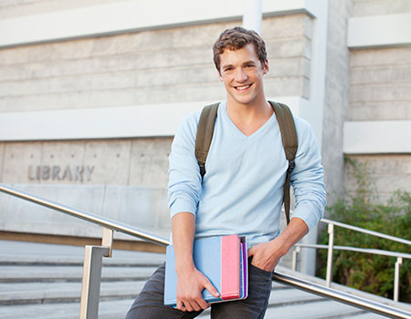young male student